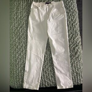 Gloria Vanderbilt Women's Cream Straight Leg Pants